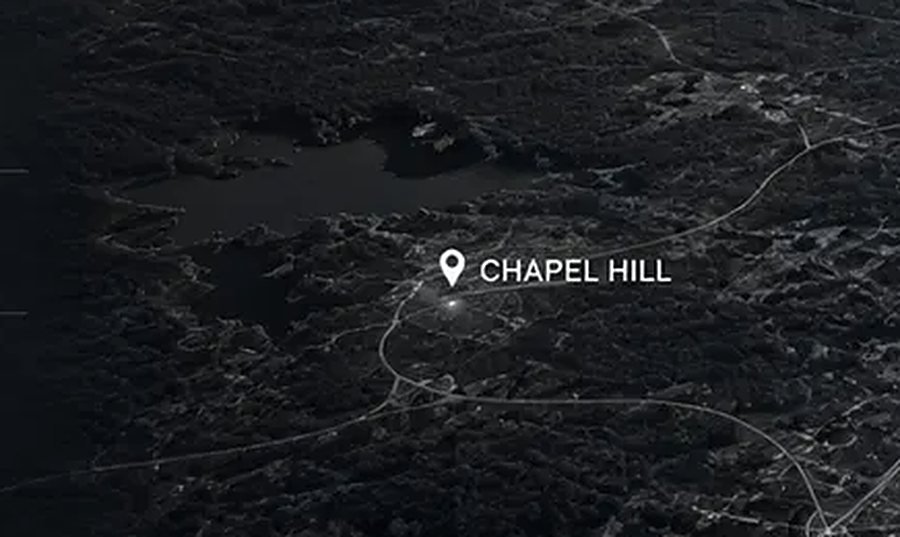 Aerial map of the Chapel Hill area served by Pure Grind Cleaning